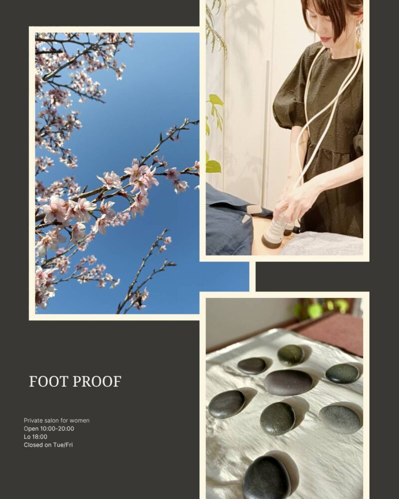 横浜市青葉区の女性専用整体サロンFoot Proof｜ビワ温灸・施術風景・リラックス空間