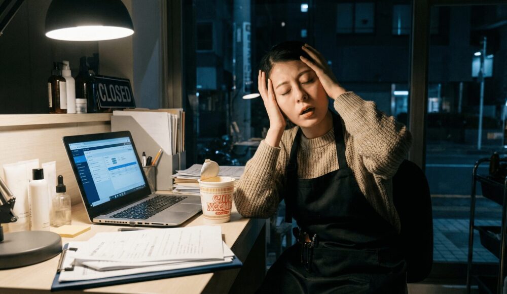 確定申告の不安やストレスで悩む個人サロン・フリーランス・個人事業主