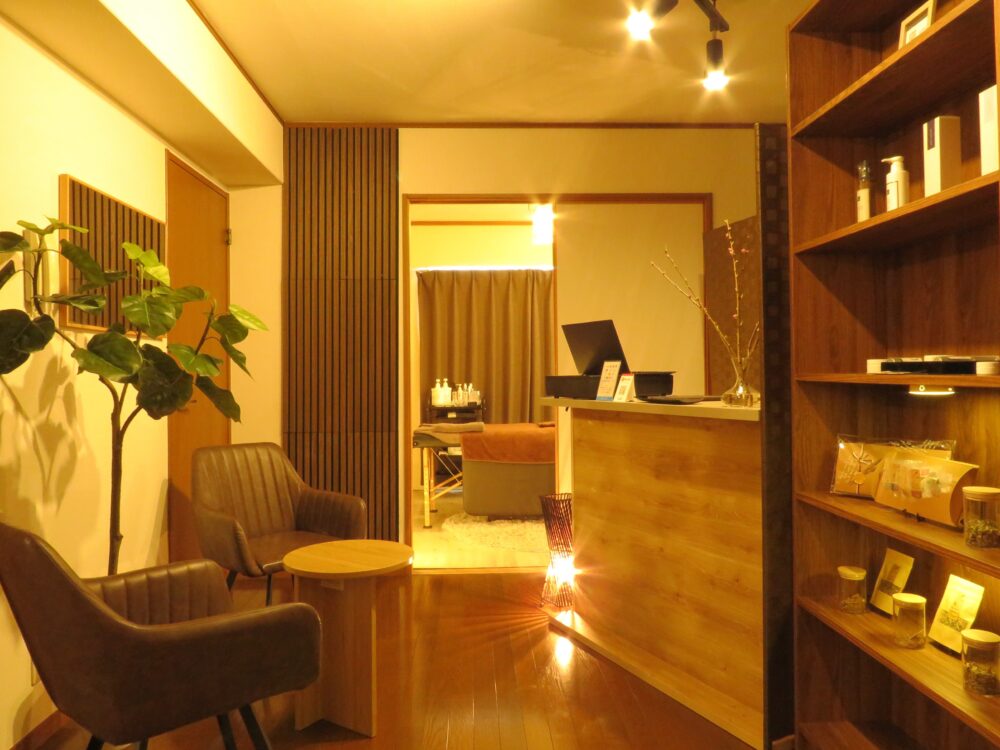 完全個室の落ち着いた施術空間（広島市安芸区ULIA）