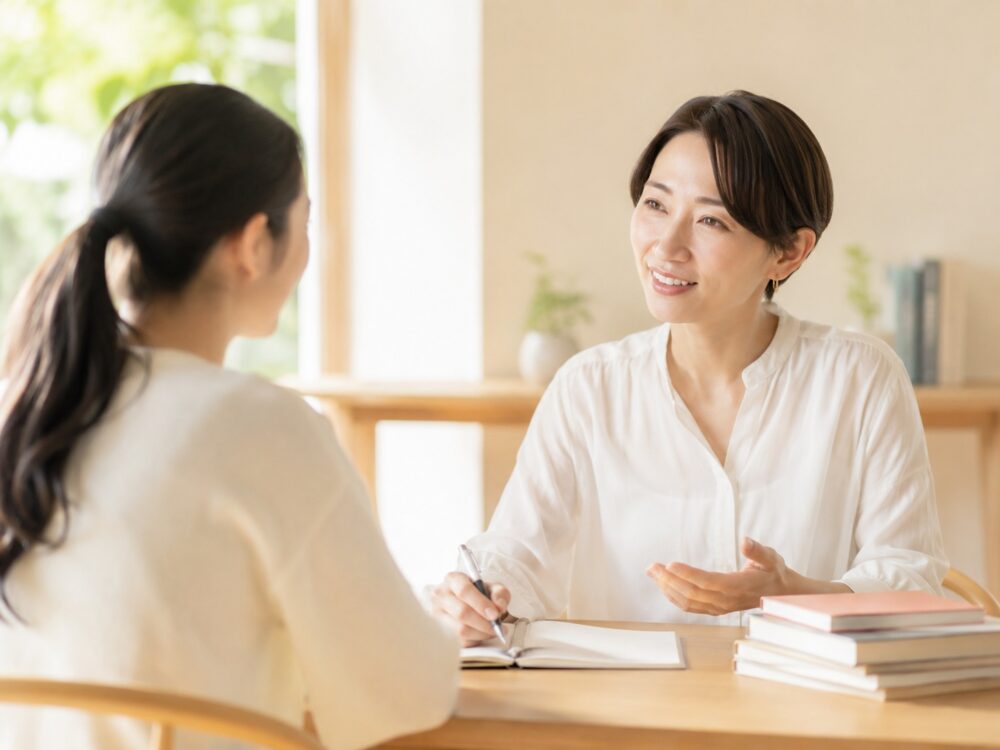 穏やかな会話のひととき(カウンセリング)